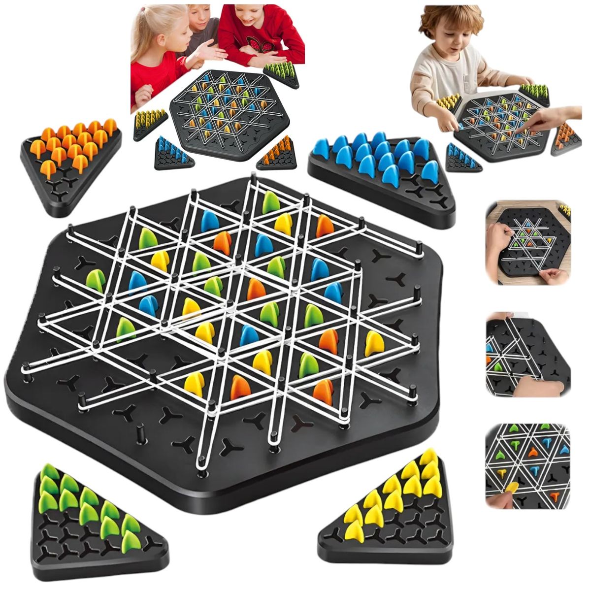 GENERICO - Ajedrez Triangulo Juego de mesa De Estrategia NIÑOS FAMILIA