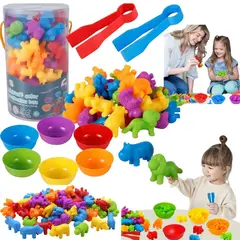 GENERICO - Animales y d granja juego Clasificación conteo colores niños