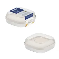 TRAMONTINA - Contenedor Doble de Alimentos 1.3 Litros Fiambres