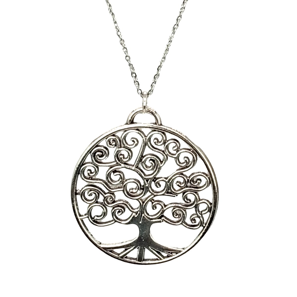 GENERICO - Collar Árbol de la Vida de Acero Inoxidable Fuerza Interior