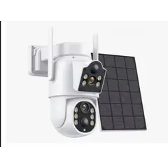 GENERICO - Cámara Seguridad Solar Doble Lente 5G