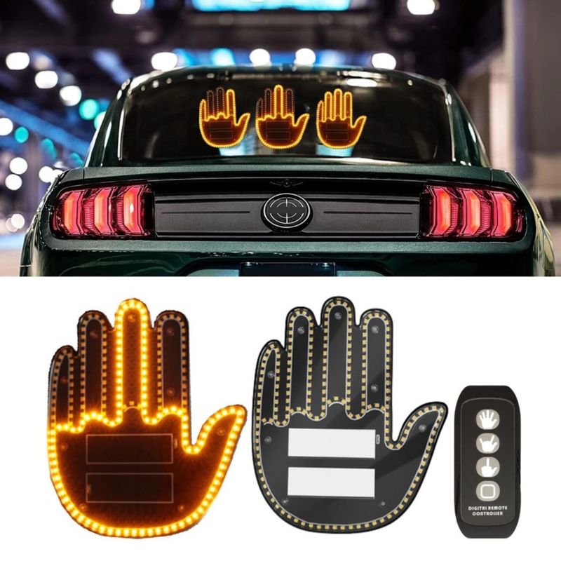 GENERICO - NUEVA SEÑAL DE MANO LED PARA AUTO