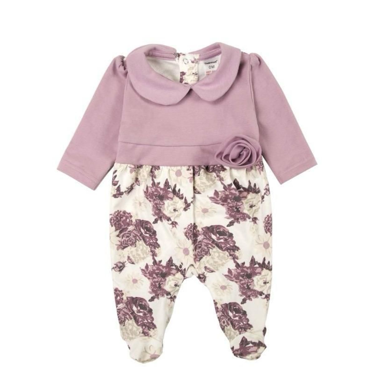 TEDMIMAK - ENTERITO DE ALGODON LILA FLORES