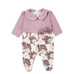 TEDMIMAK - ENTERITO DE ALGODON LILA FLORES