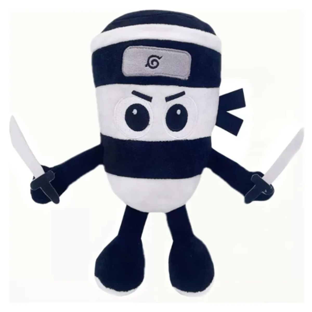 GENERICO - Peluche Asesino Capuchino  BLANCO Y NEGRO