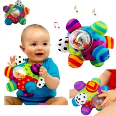 GENERICO - Pelota Sensorial Colores Tela PARA BEBES Y NIÑOS