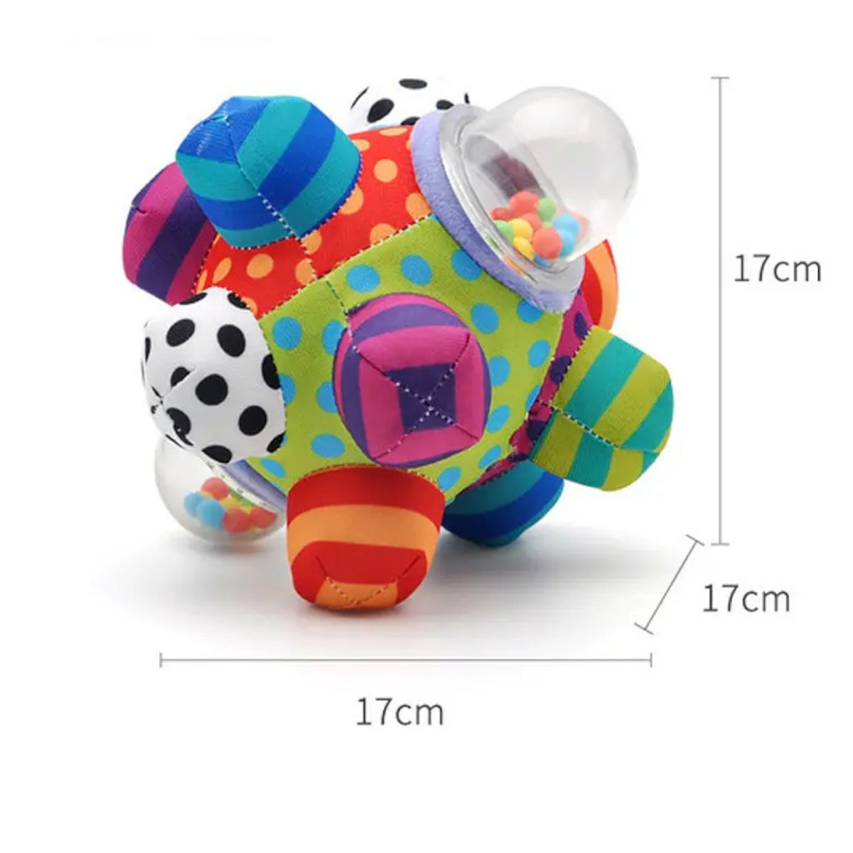 GENERICO - Pelota Sensorial Colores Tela PARA BEBES Y NIÑOS
