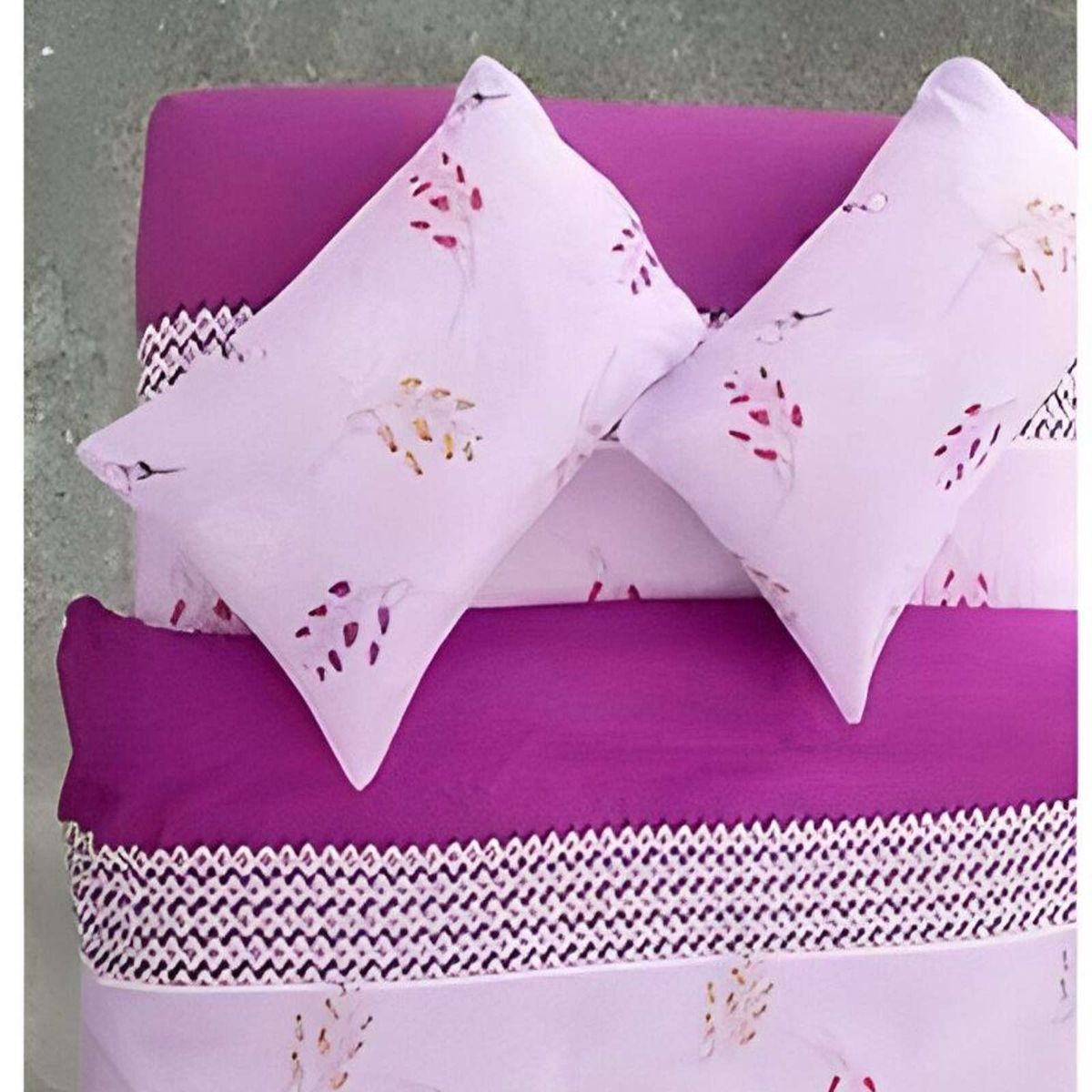 GENERICO - JUEGO DE SÁBANAS TELA DE GENERO 2 PLAZA CON DISEÑO S02