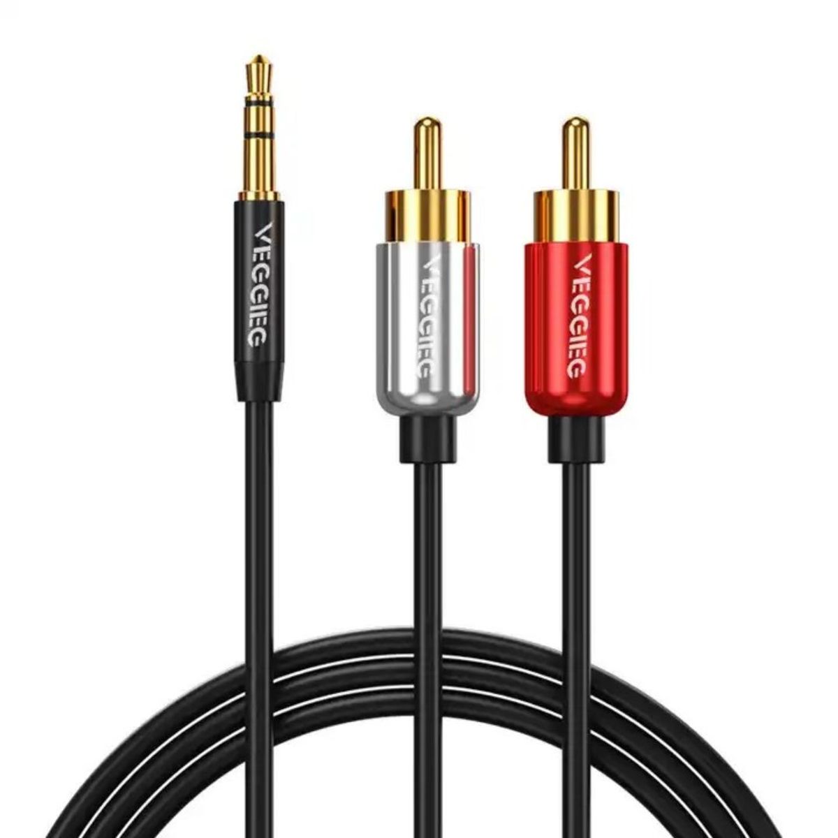 GENERICO - Cable De Audio Plug 3,5mm A 2 Rca 5 M