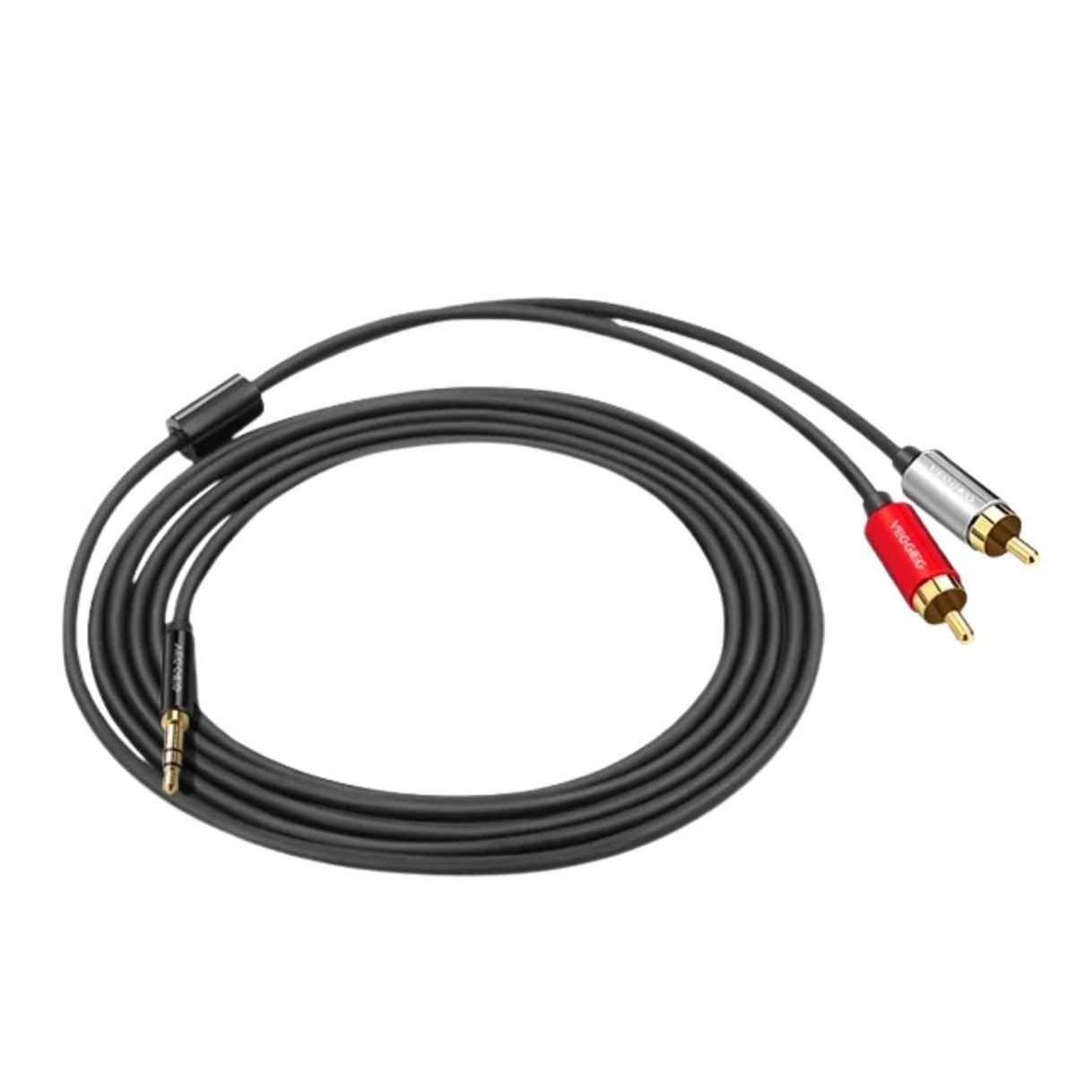 GENERICO - Cable De Audio Plug 3,5mm A 2 Rca 5 M