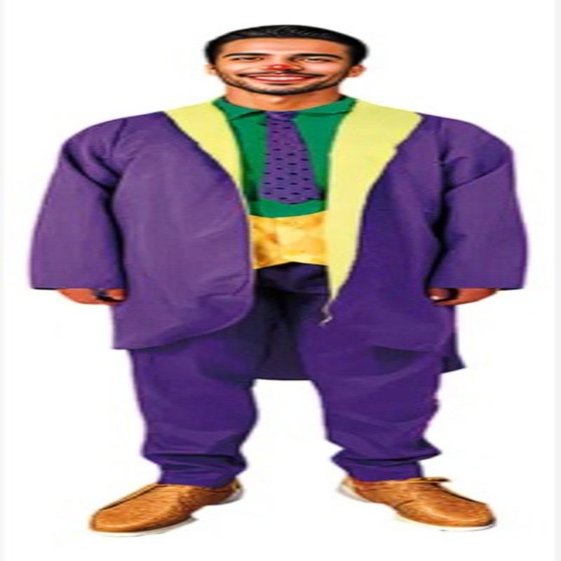 FROM MEIGGS - Disfraz De Guason Joker Deluxe Halloween Adulto Y Niños