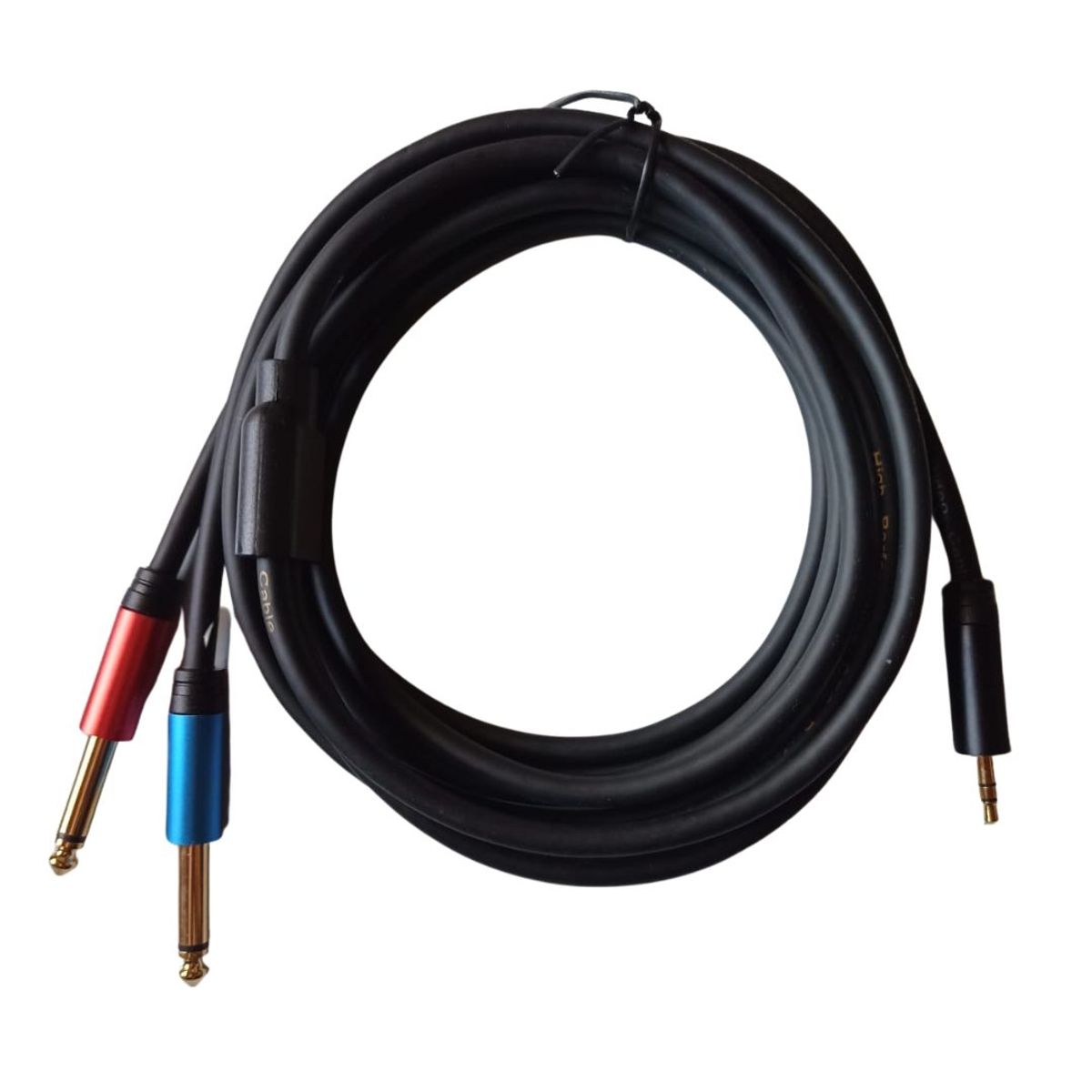 GENERICO - Cable De Audio Miniplug A 2 Plug Mono 3 Mt