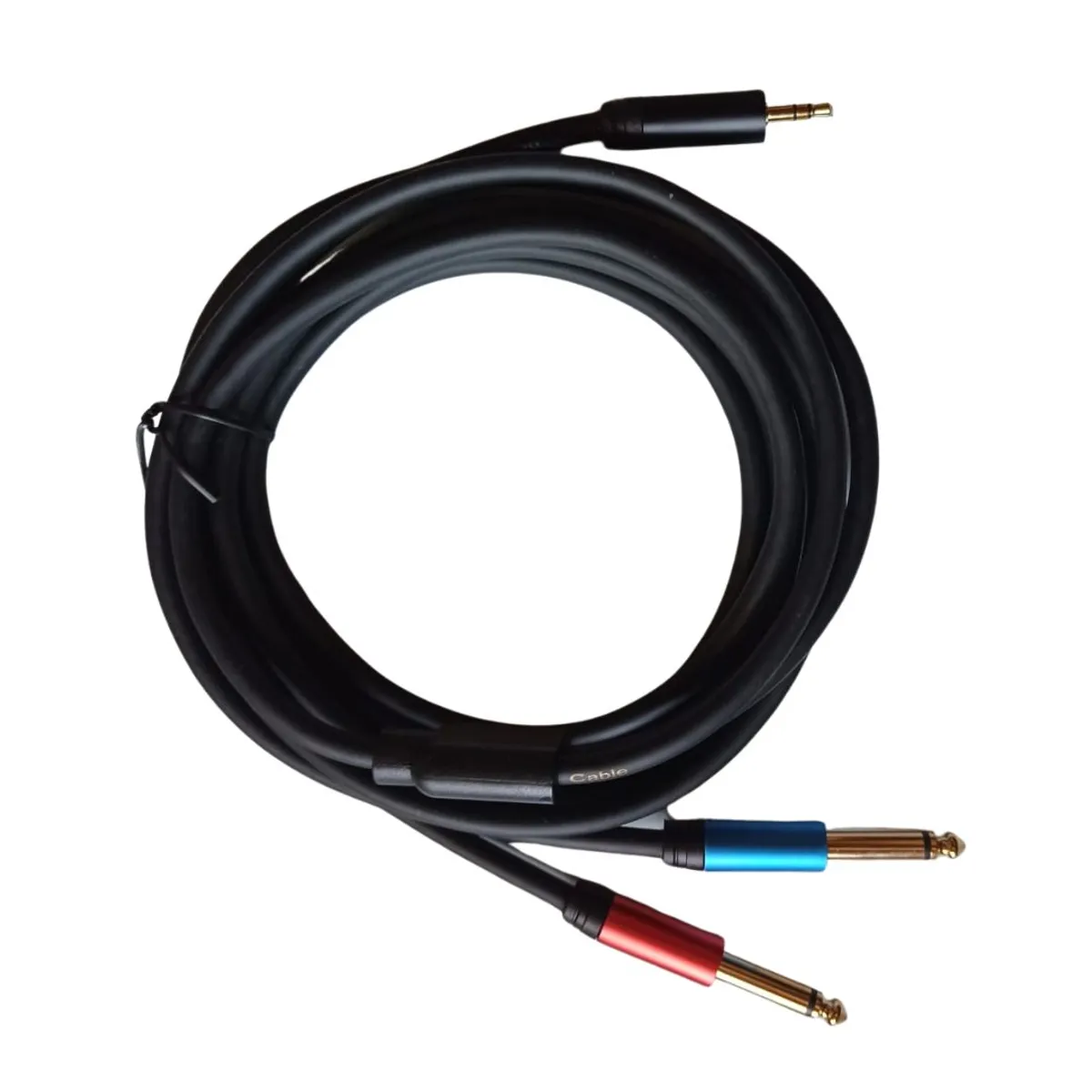 GENERICO - Cable De Audio Miniplug A 2 Plug Mono 3 Mt