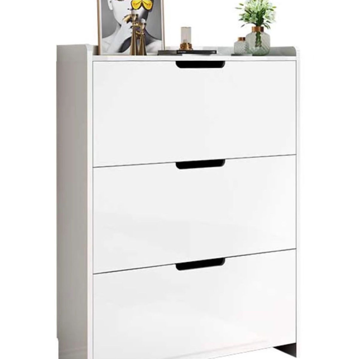 GENERICO - Zapatero 3 Cajones 107x70x24cm Color Blanco