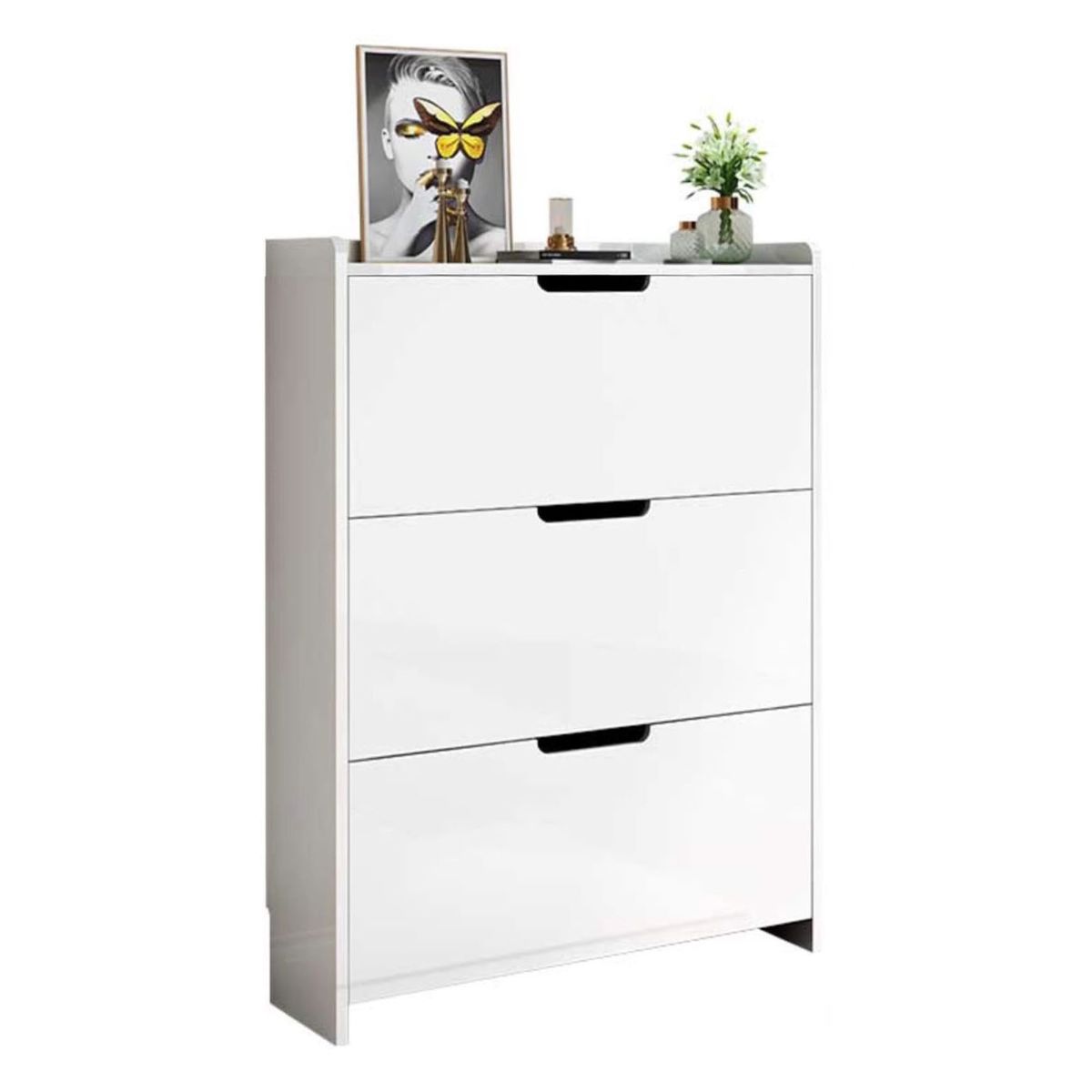 GENERICO - Zapatero 3 Cajones 107x70x24cm Color Blanco