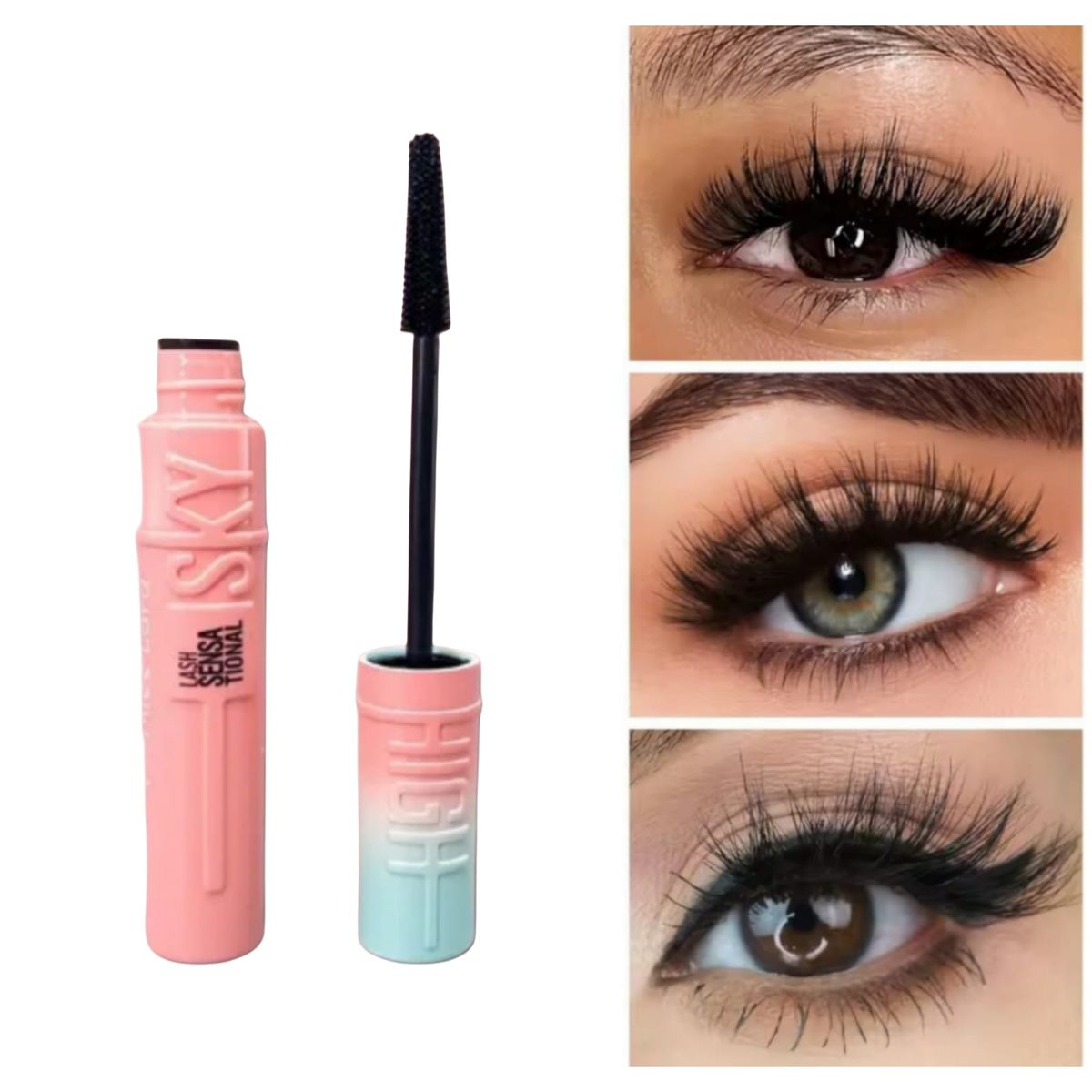 GENERICO - Mascara De Pestañas Voluminizadora  Efecto Alargador (Rosa)