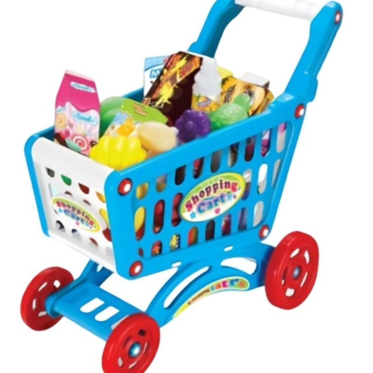 GENERICO - Carrito de compras 56 pcs - Azul
