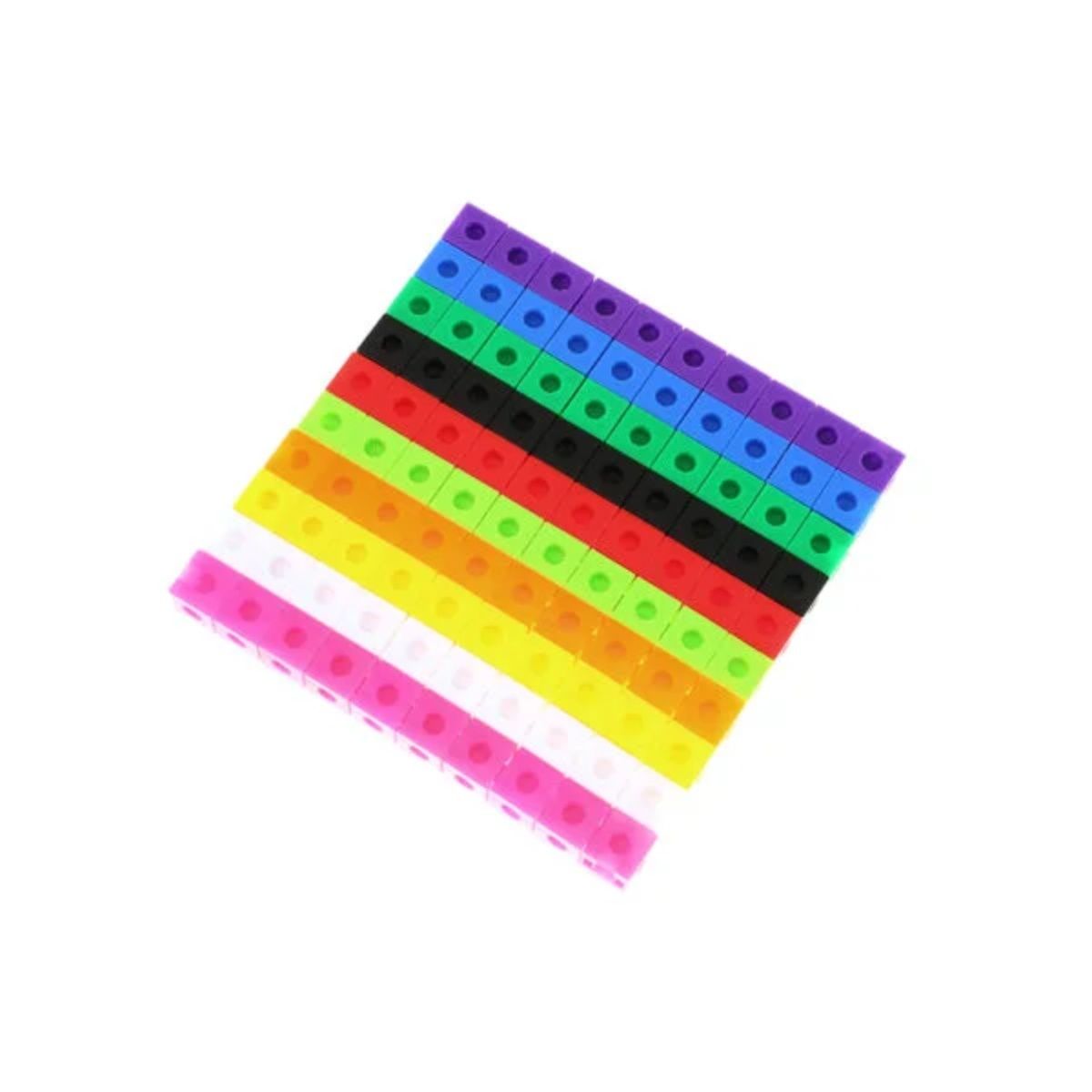 GENERICO - Cubos Unifix Multiencaje 100 Cubos