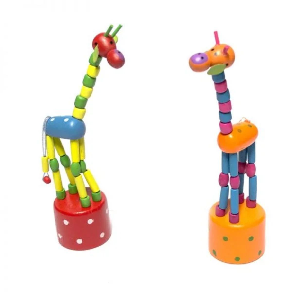 GENERICO - Set 2 Desvanecedor Jirafa Juguete de Madera