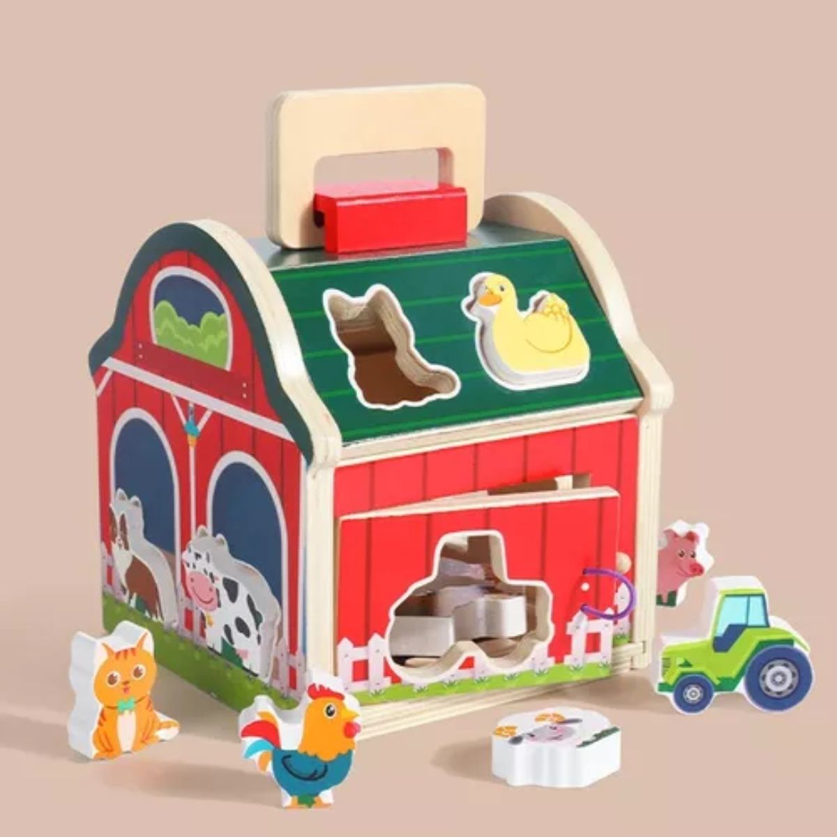 GENERICO - Juguete Encaje Granja Animales De Madera Didáctico Niños
