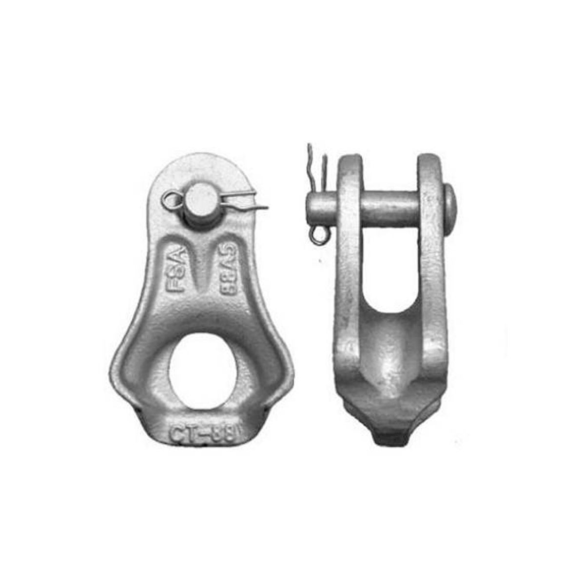 GENERICO - Guardacabo Clevis Tipo 2 60kn Acero Galvanizado