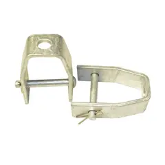 GENERICO - Soporte Remate Acero Galvanizado 1 Vía 25mm Chico 1013