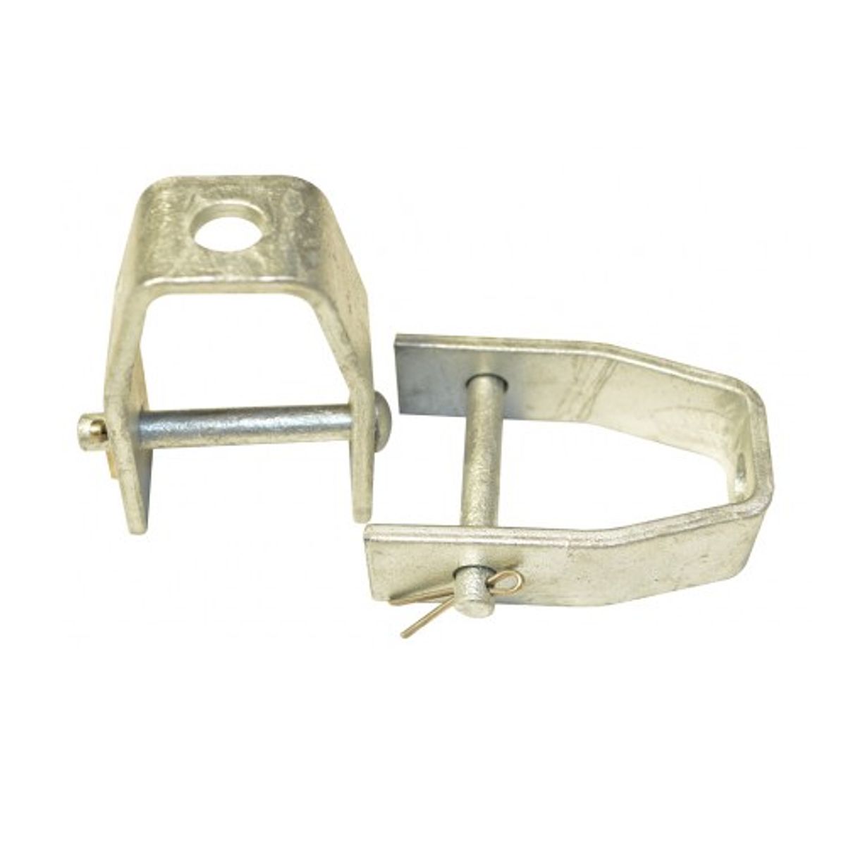 GENERICO - Soporte Remate Acero Galvanizado 1 Vía 75mm Grande 1011