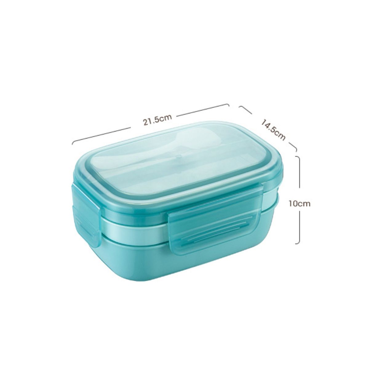 ATURE - Bento Box Contenedor 1900ml Fiambrera Para Microondas Azul