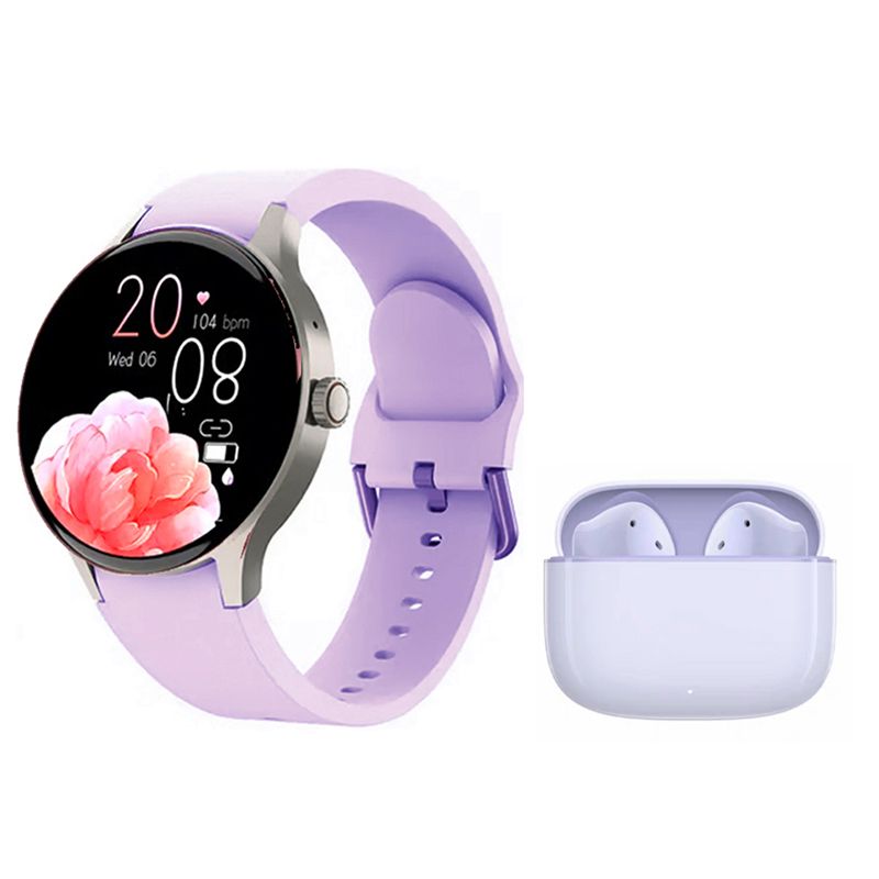 HONOR - Audífonos Honor X7e Tws-Morado y Reloj Inteligente Toumi Y80-M