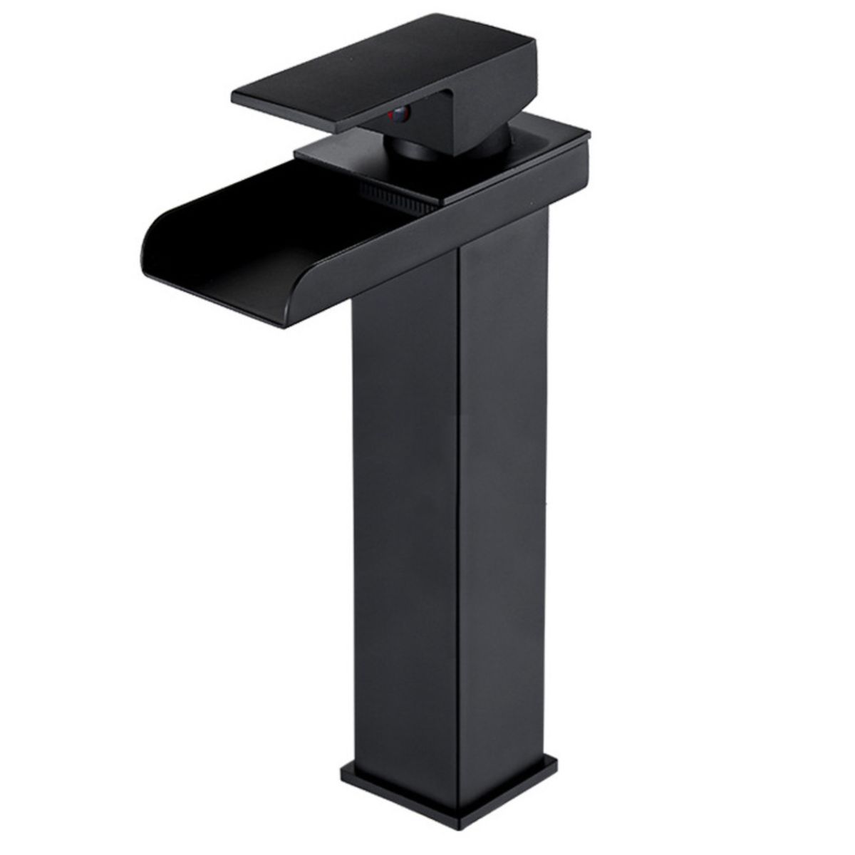 KINDA NICE - Monomando Alta Cascada Negro 29cm Frio Caliente + Flexibles