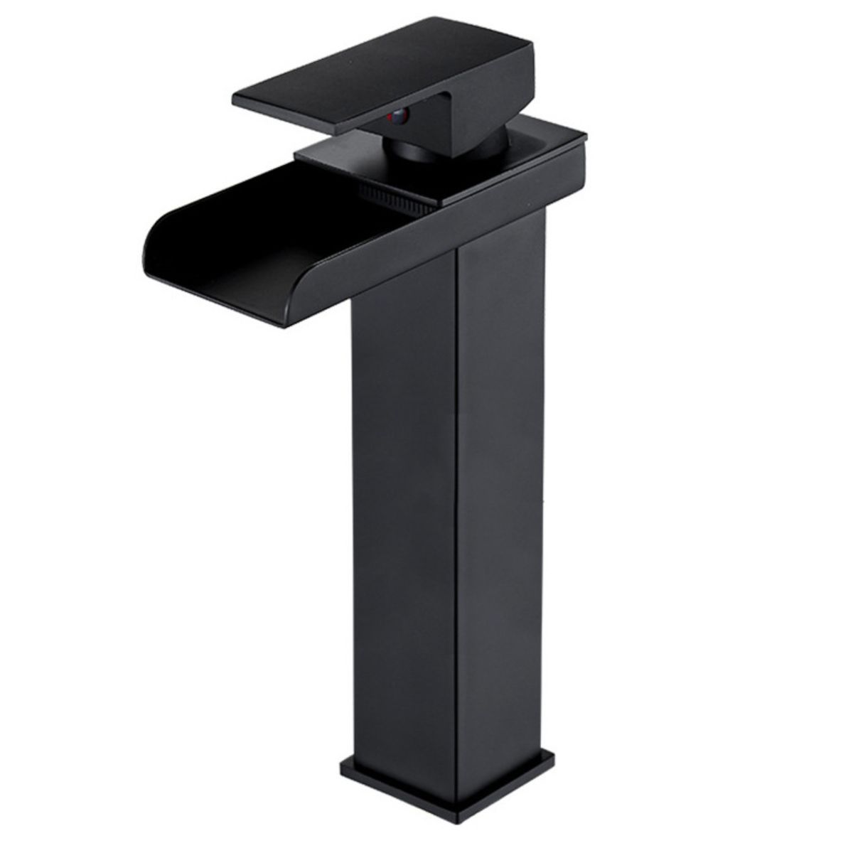 KINDA NICE - Monomando Alta Cascada Negro 29cm Frio Caliente + Flexibles
