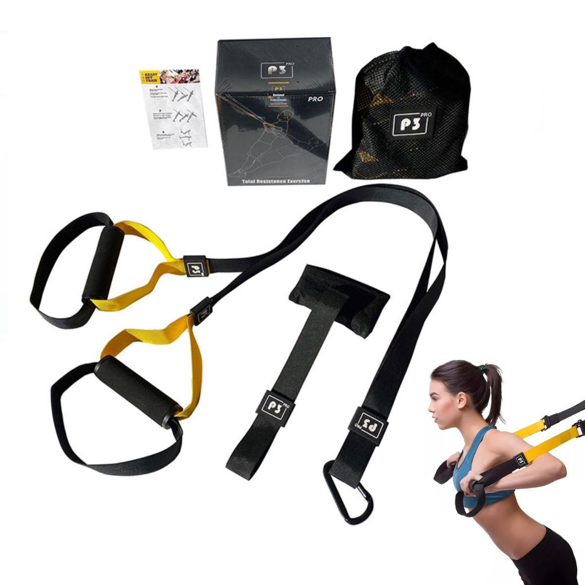 KINDA NICE - Cinta De Entrenamiento Suspendida Para Pilates Home Gym
