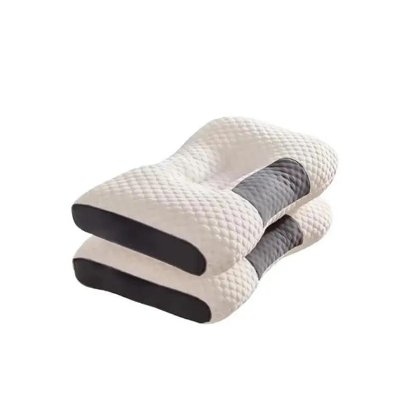 SLEEPWELL - Almohadas Ortopédicas Ergonómica Ajustable 40x65cm Pack 2 Blanco