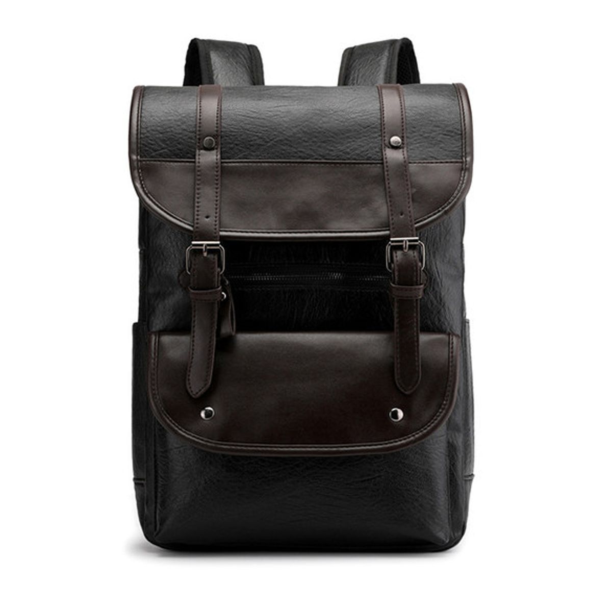 GENERICO - Mochila Cuero Pu Estilo Coreano Notebook Ecocuero Uso Diario