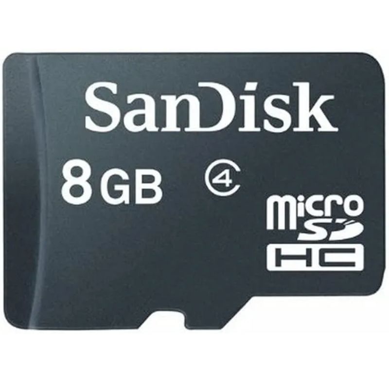 SANDISK - Memoria Micro Sd Hc 8gb Sandisk Clase 4 + Adaptador Sd