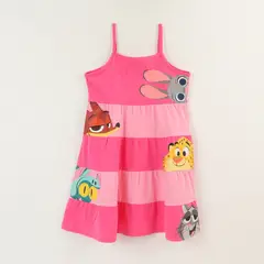 DISNEY - Vestido Niña Rosado Personajes Zootopia