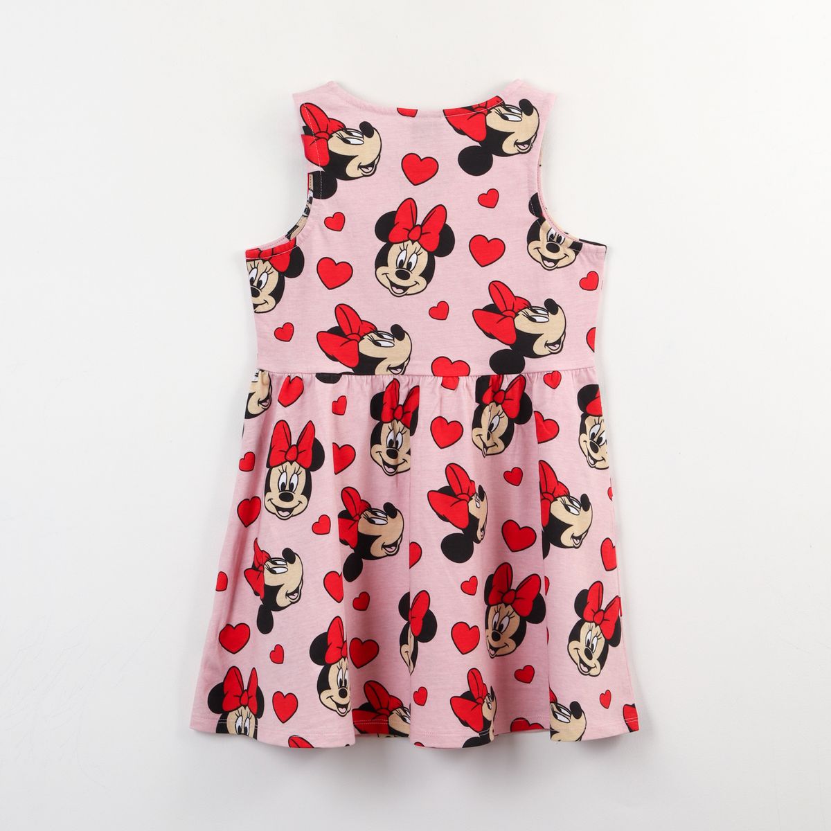 DISNEY - Vestido Niña Rosado Full Print Minnie Disney