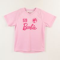 Polera Manga Corta Niña Rosado Fútbol