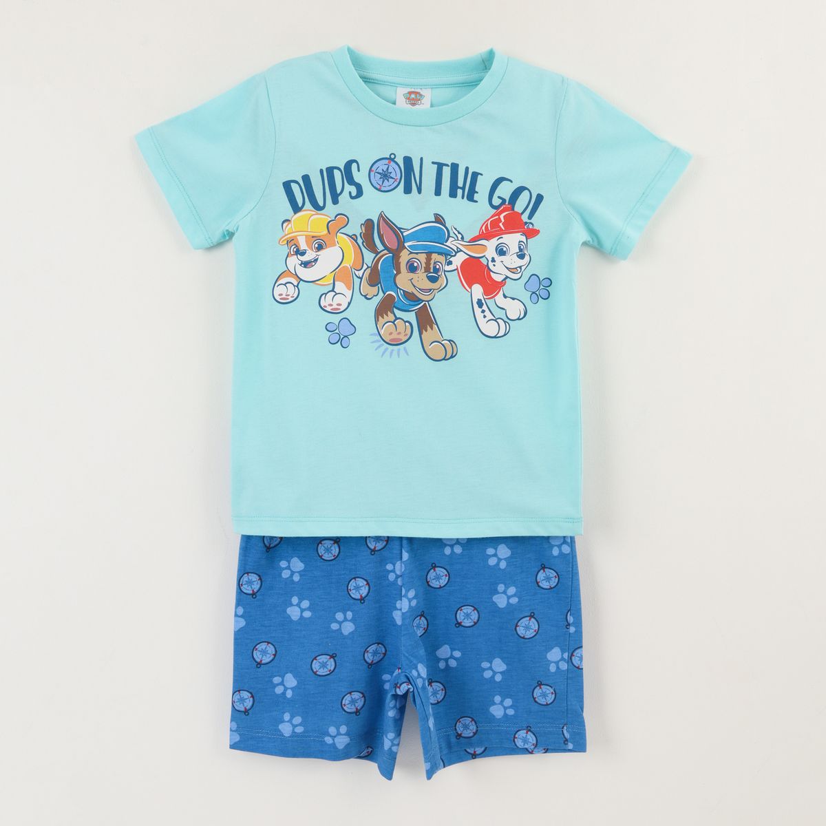 PAW PATROL - Pijama Manga Corta Niño Calipso Pandilla Paw Patrol