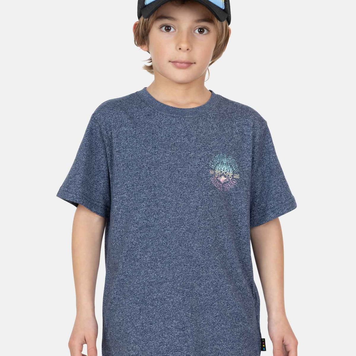 MAUI AND SONS - Polera MC SunTech Azul Infantil Maui And Sons