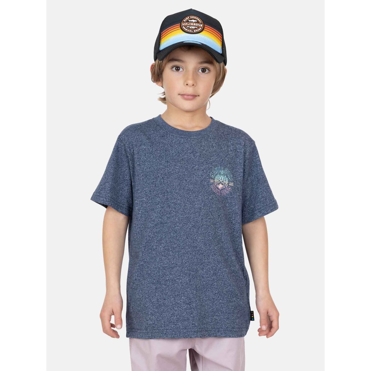 MAUI AND SONS - Polera MC SunTech Azul Infantil Maui And Sons