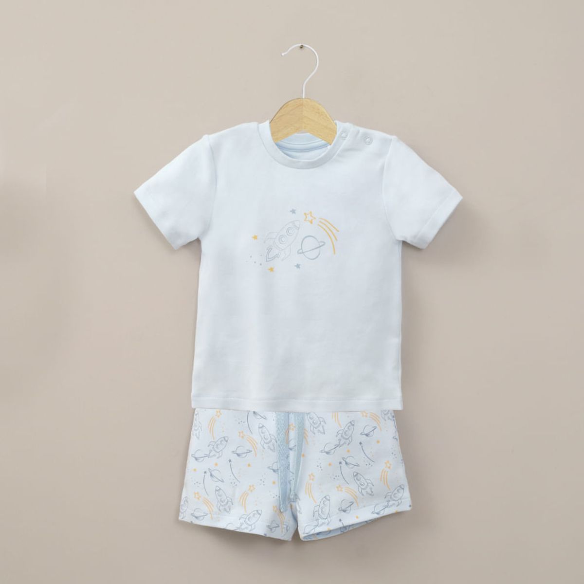 OPALINE - Pijama de 2 piezas off white de niño
