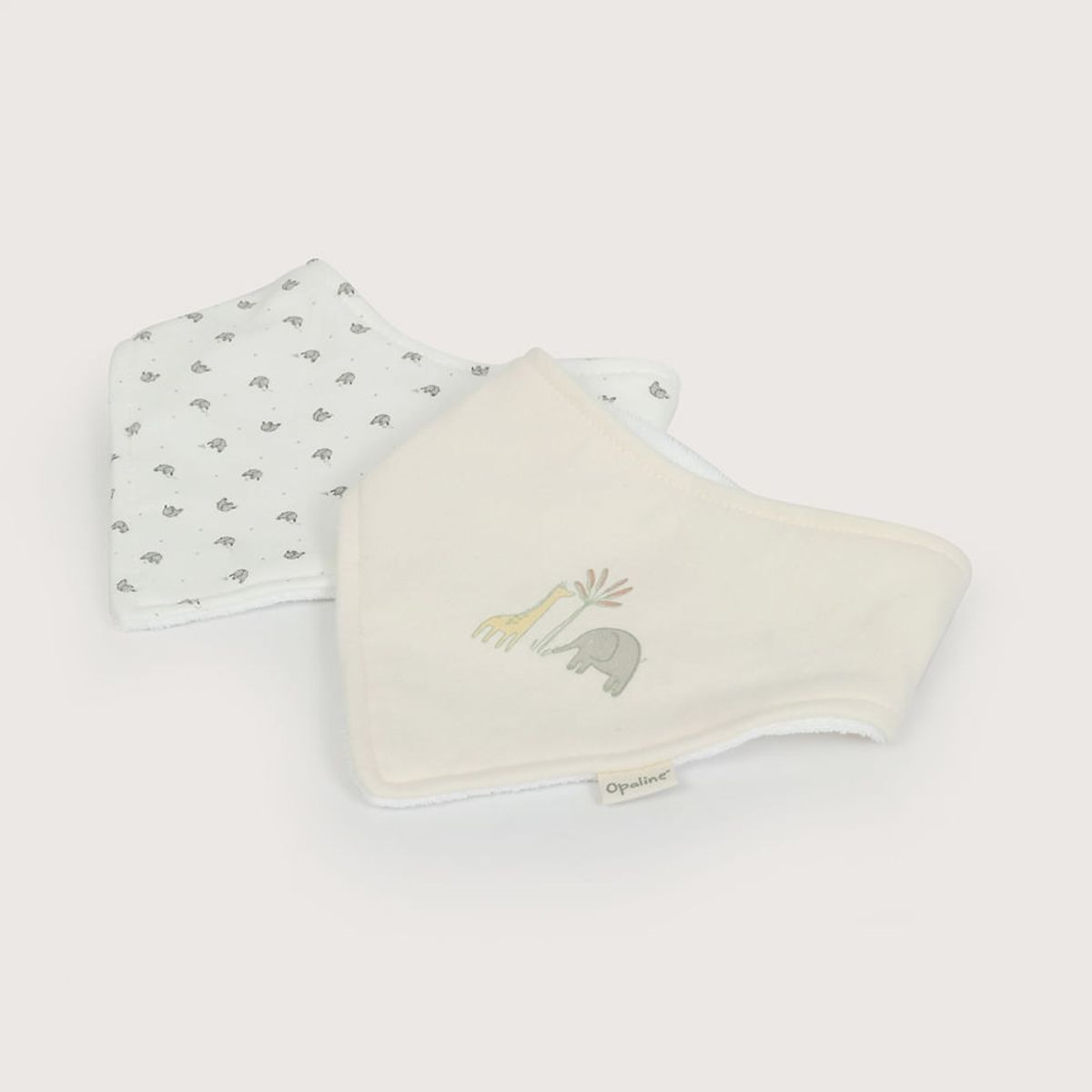 OPALINE - Pack de 2 baberos triangulares niño 40694