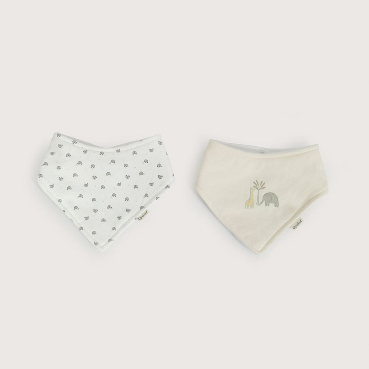 OPALINE - Pack de 2 baberos triangulares niño 40694