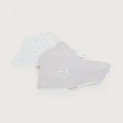 OPALINE - Pack de 2 baberos triangulares niña 40693