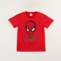 Polera Manga Corta Niño Rojo Mesa Spiderman