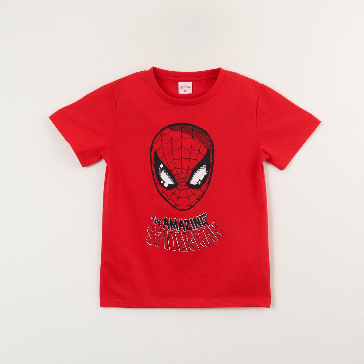 MARVEL - Polera Manga Corta Niño Rojo Mesa Spiderman Marvel