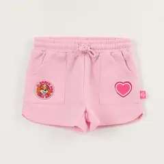 PAW PATROL - Short Niña Rosado Logo