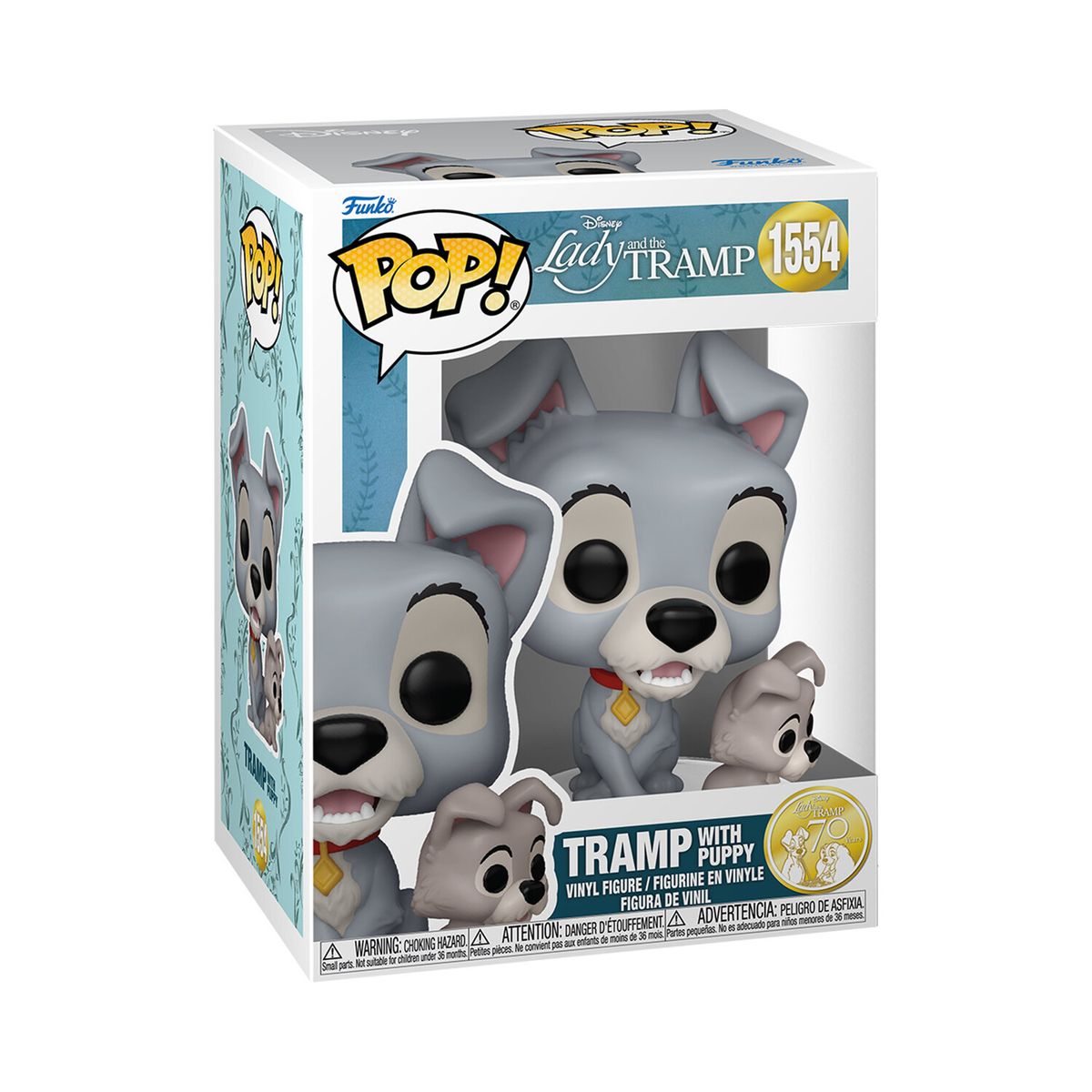 FUNKO - Funko Pop Disney: Vagabundo Con Cachorro - 1554