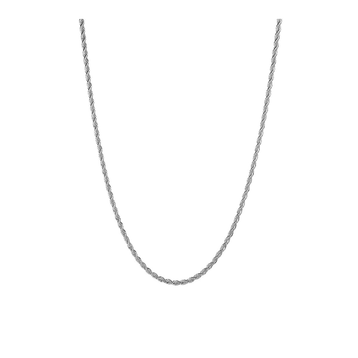 GENERICO - Cadena Plateada Acero Tourbillon 2 mm 60 cm